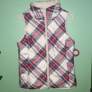 Plaid Puffer Vest